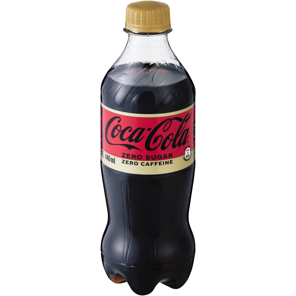 Coca-Cola Zero Sugar Zero Caffeine Soft Drink Bottle 440 ml