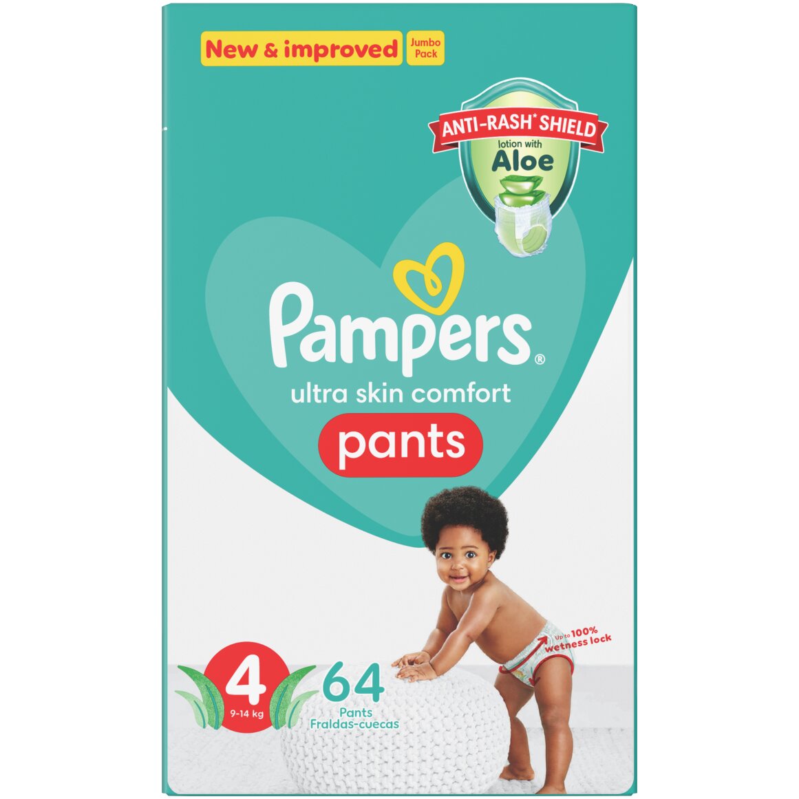 Pampers No 4 Maxi (9 - 14 kg) Pants Jumbo 60 pk | Woolworths.co.za