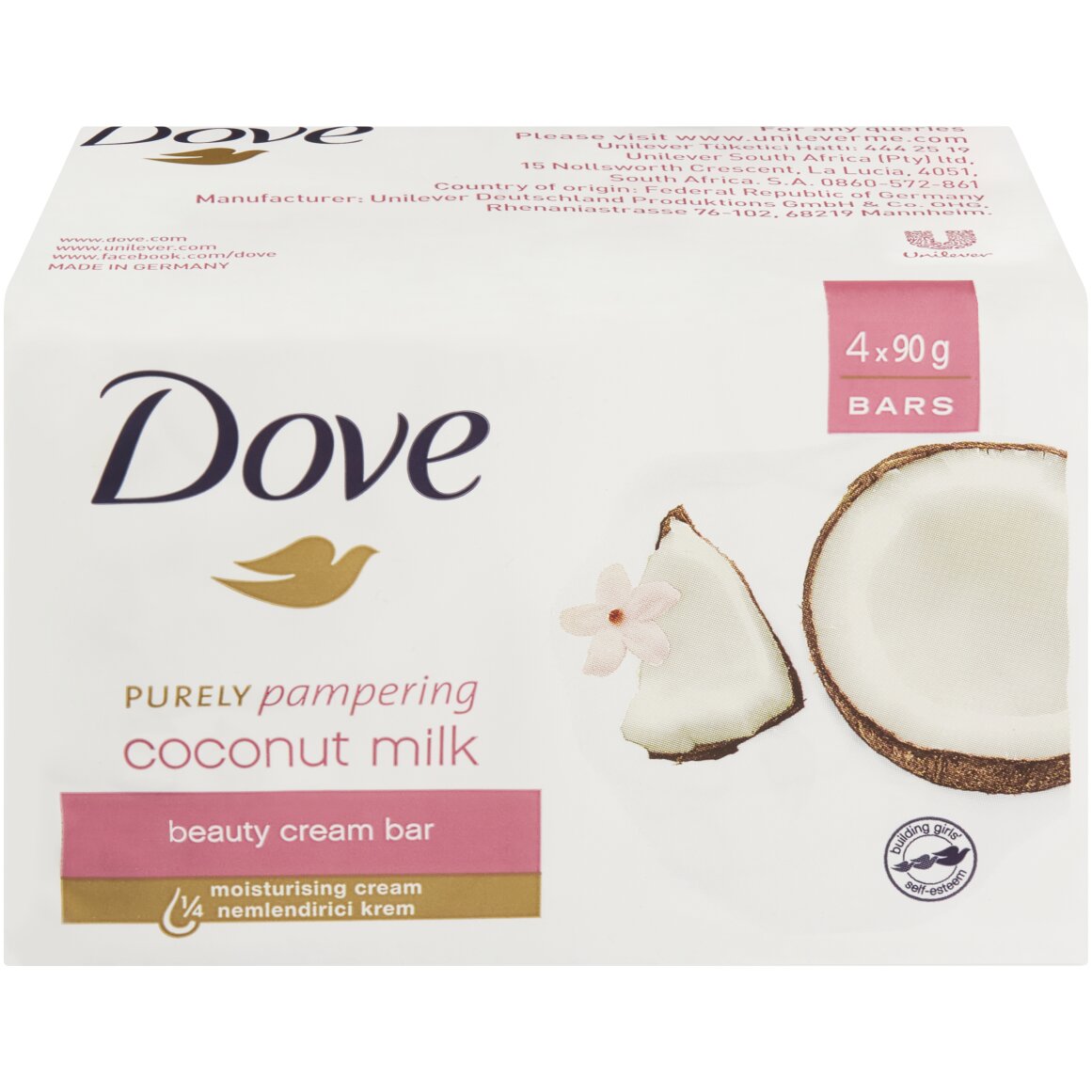 み*ち様 G-RAP【THE DOVE SHACK】【2 SCOOP】2枚セット Dove Purely Pampering Coconut Milk Beauty Cream Bar 4 x 90 g