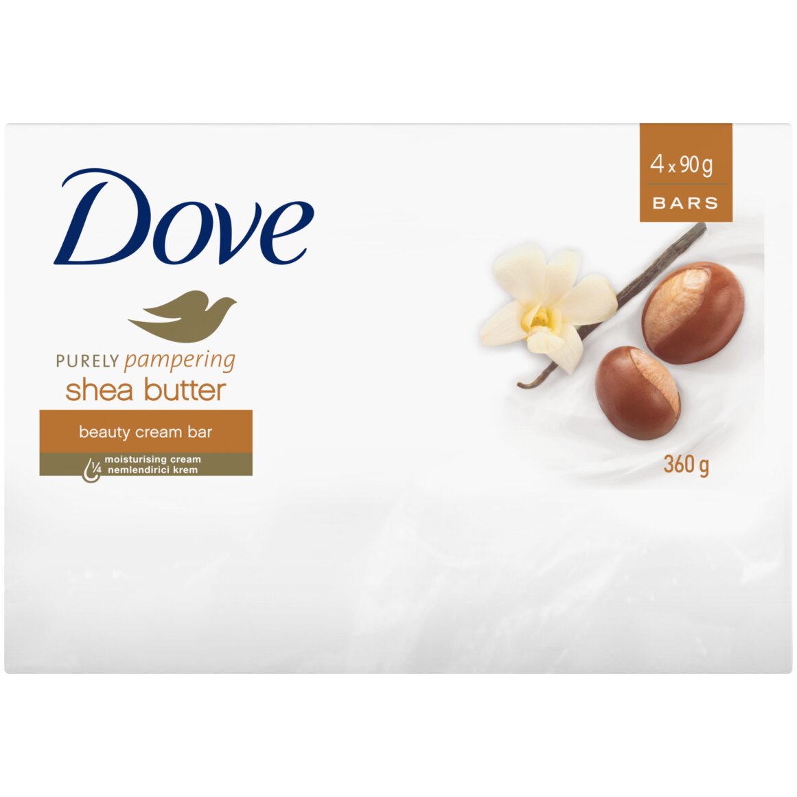 Dove Purely Pampering Shea Butter Beauty Cream Bar 4 x 90 g