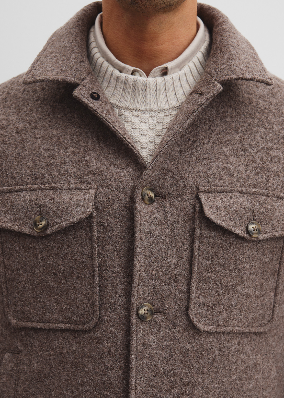 Textured Button Through Jacket | Woolworths.co.za