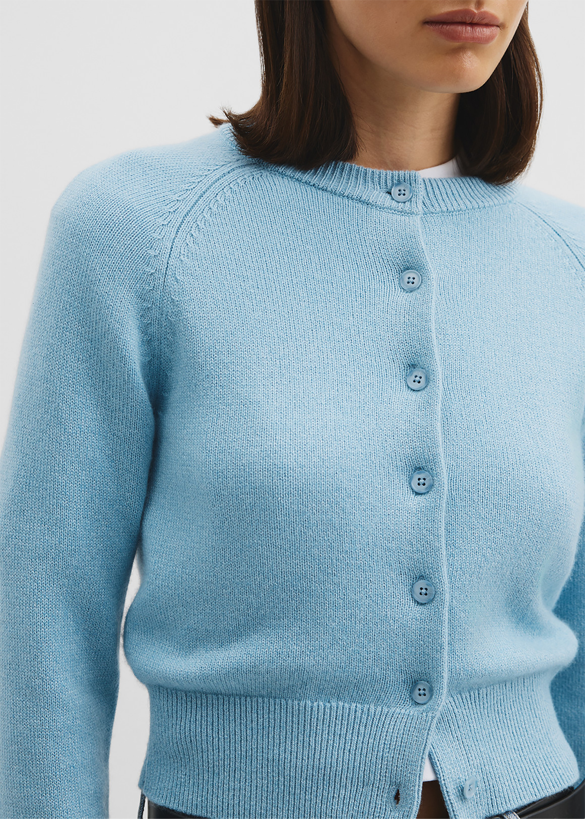 Cotton Cashmere Crew Neck Cardigan | Woolworths.co.za