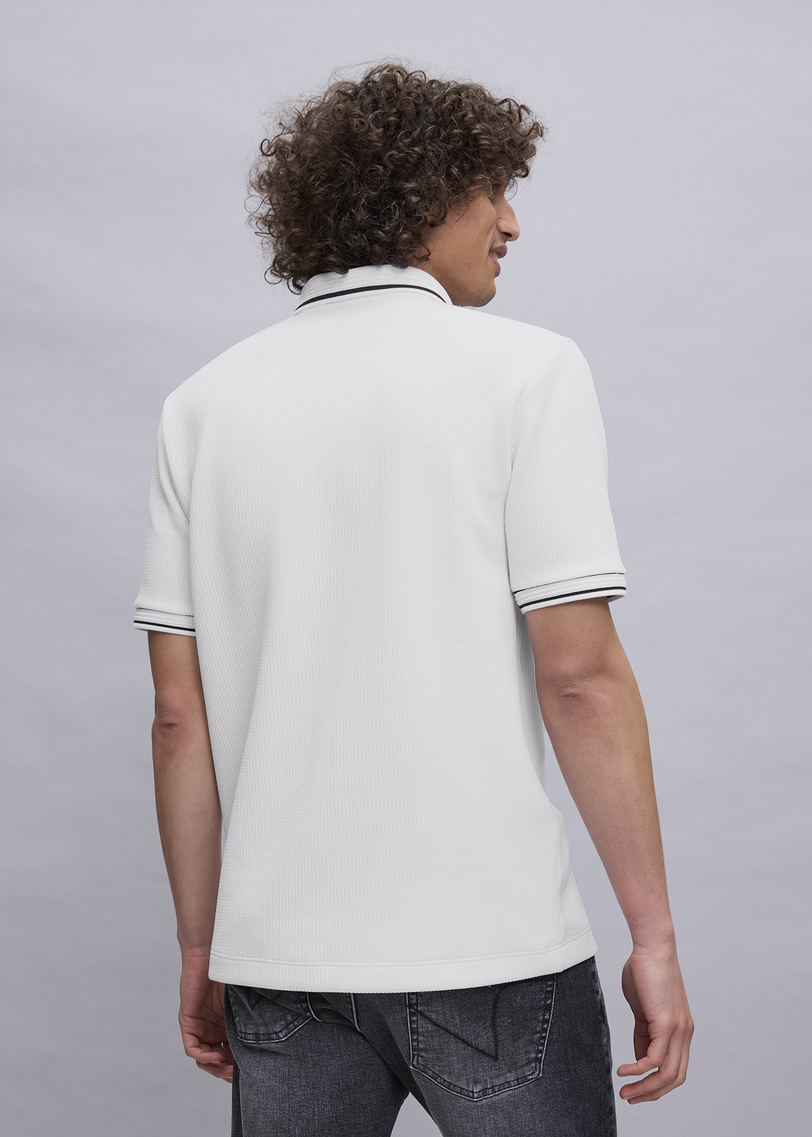 Tipped Textured Stretch Golfer | Woolworths.co.za