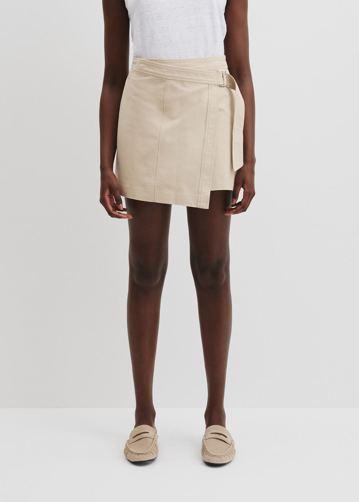 Organically Grown Cotton Wrap Mini Skirt | Woolworths.co.za