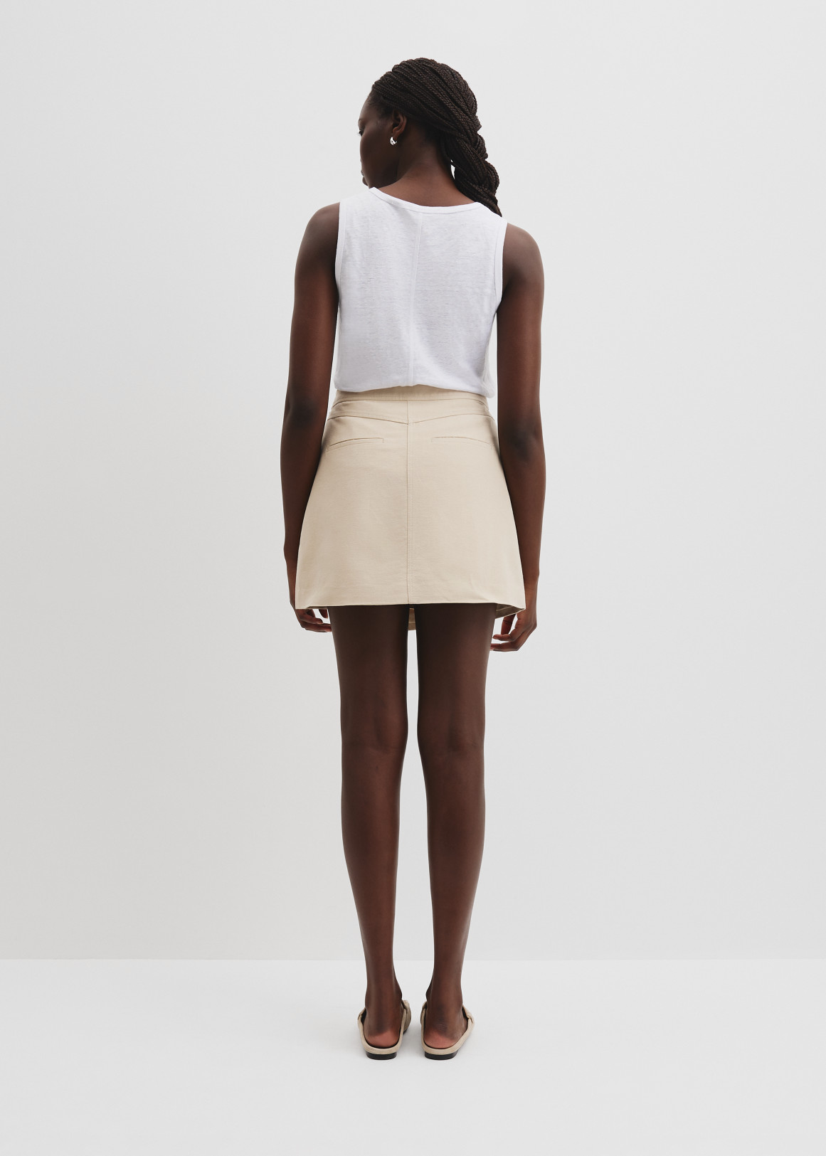 Organically Grown Cotton Wrap Mini Skirt | Woolworths.co.za