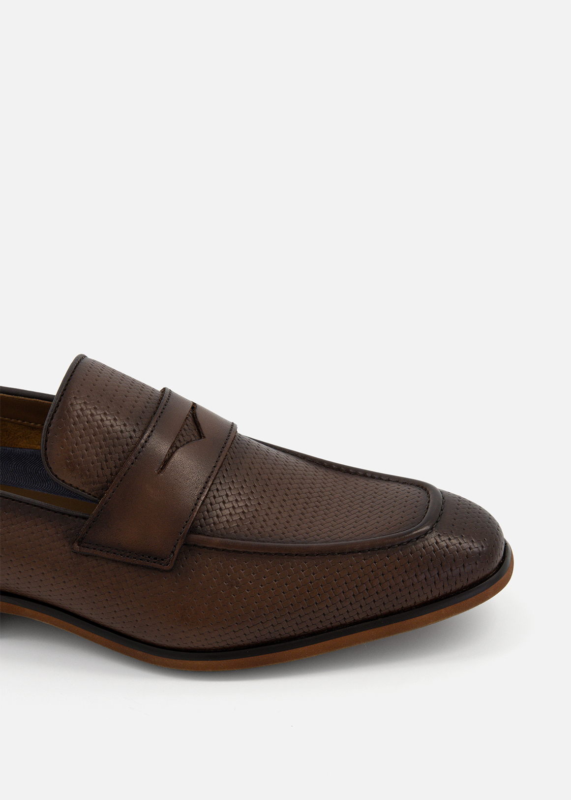Woven Textured Leather Loafers | Woolworths.co.za