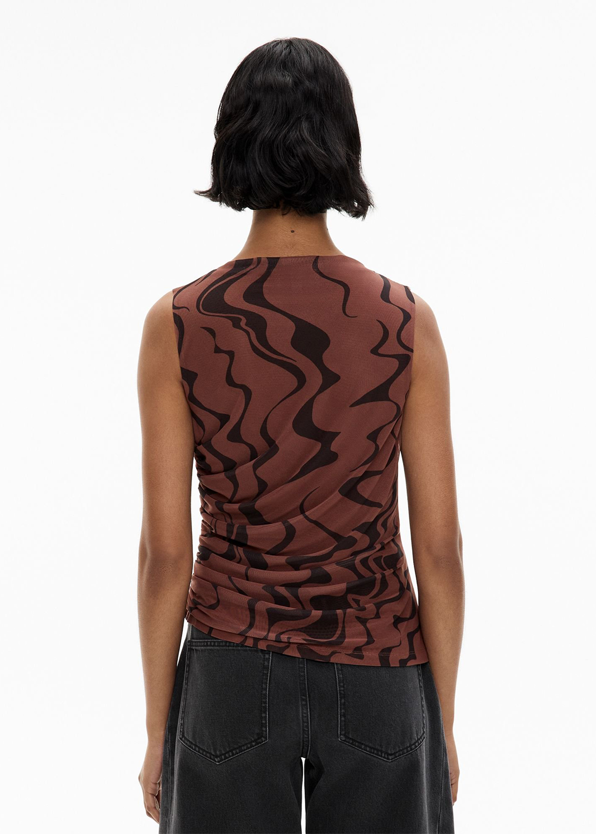 Mesh Drape Tank Top | Woolworths.co.za