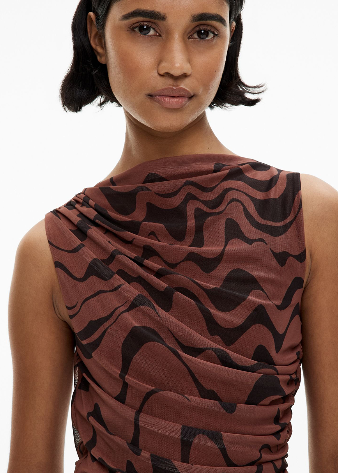 Mesh Drape Tank Top | Woolworths.co.za