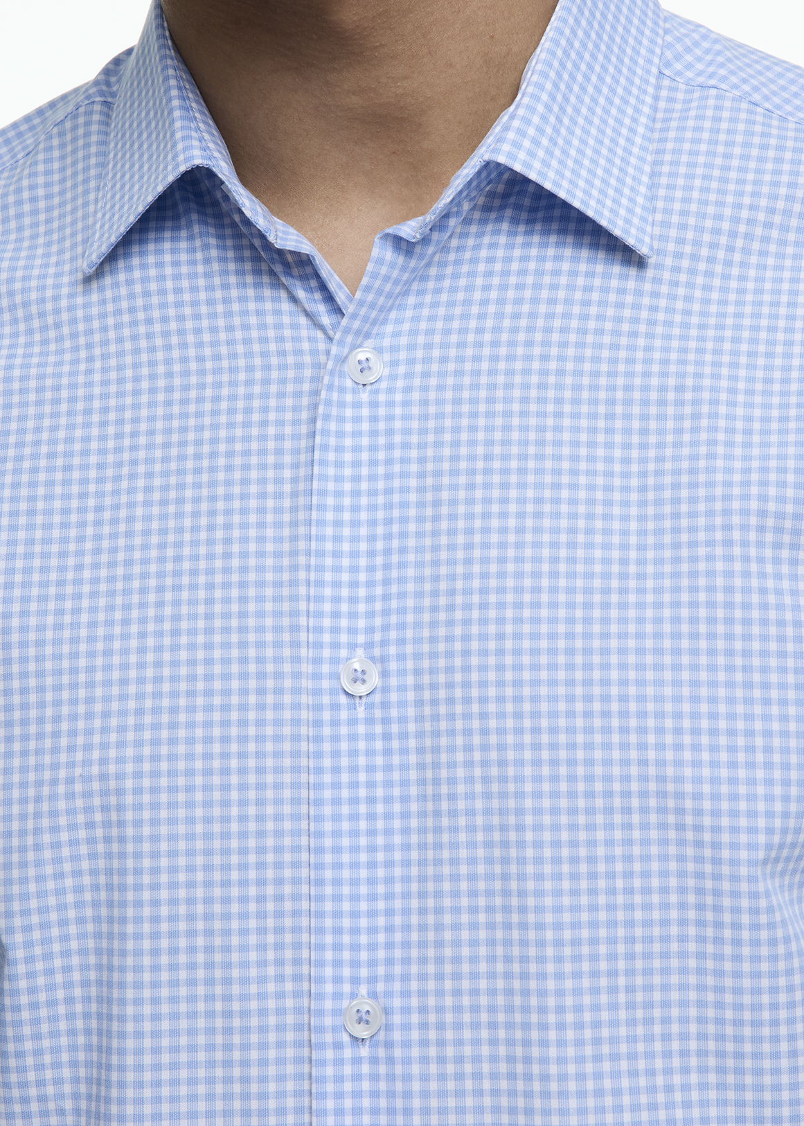 Slim Fit Easy Care Cotton Blend Check Shirt | Woolworths.co.za