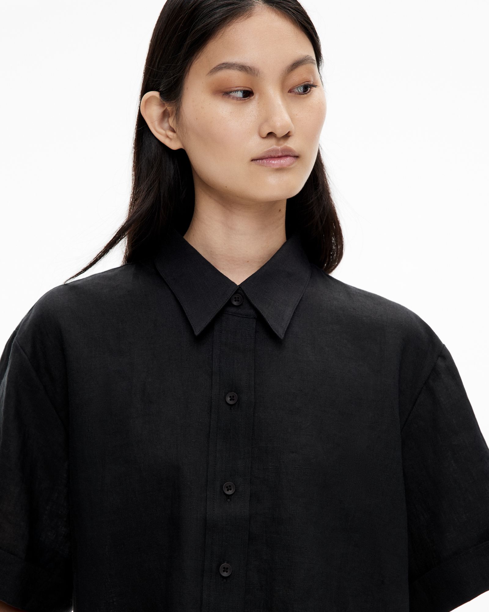 Linen Crop Shirt | Woolworths.co.za