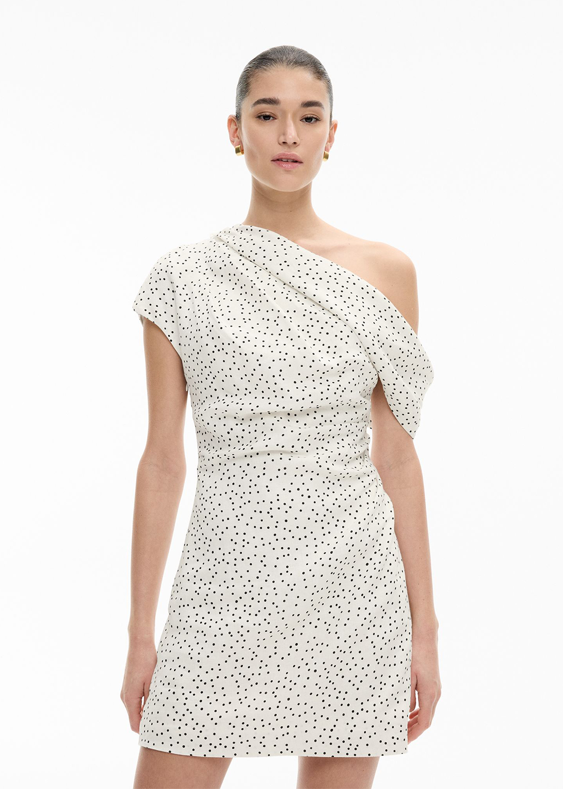 chinese dress ladies BEVERLY BITTER CHOC SPOT MIDI DRESS  DISSH