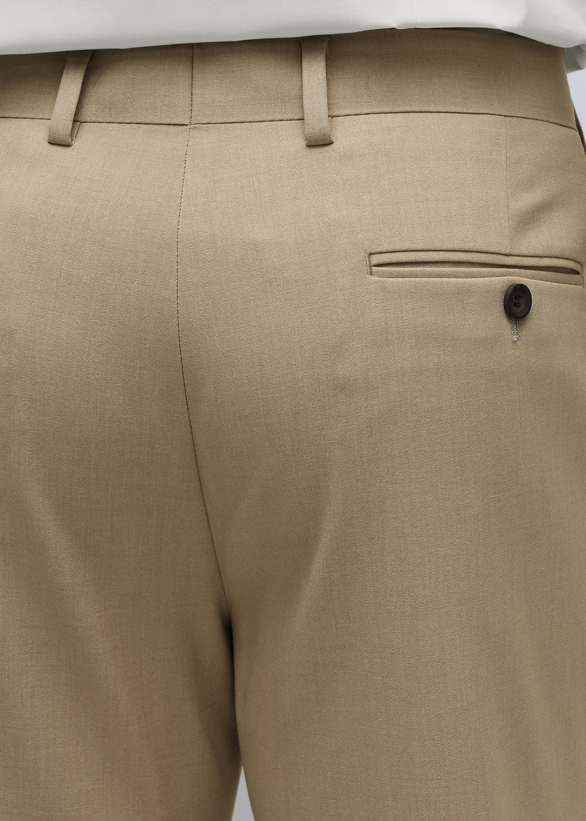 Beige Slim Fit Bi-stretch Suit Trousers | Woolworths.co.za