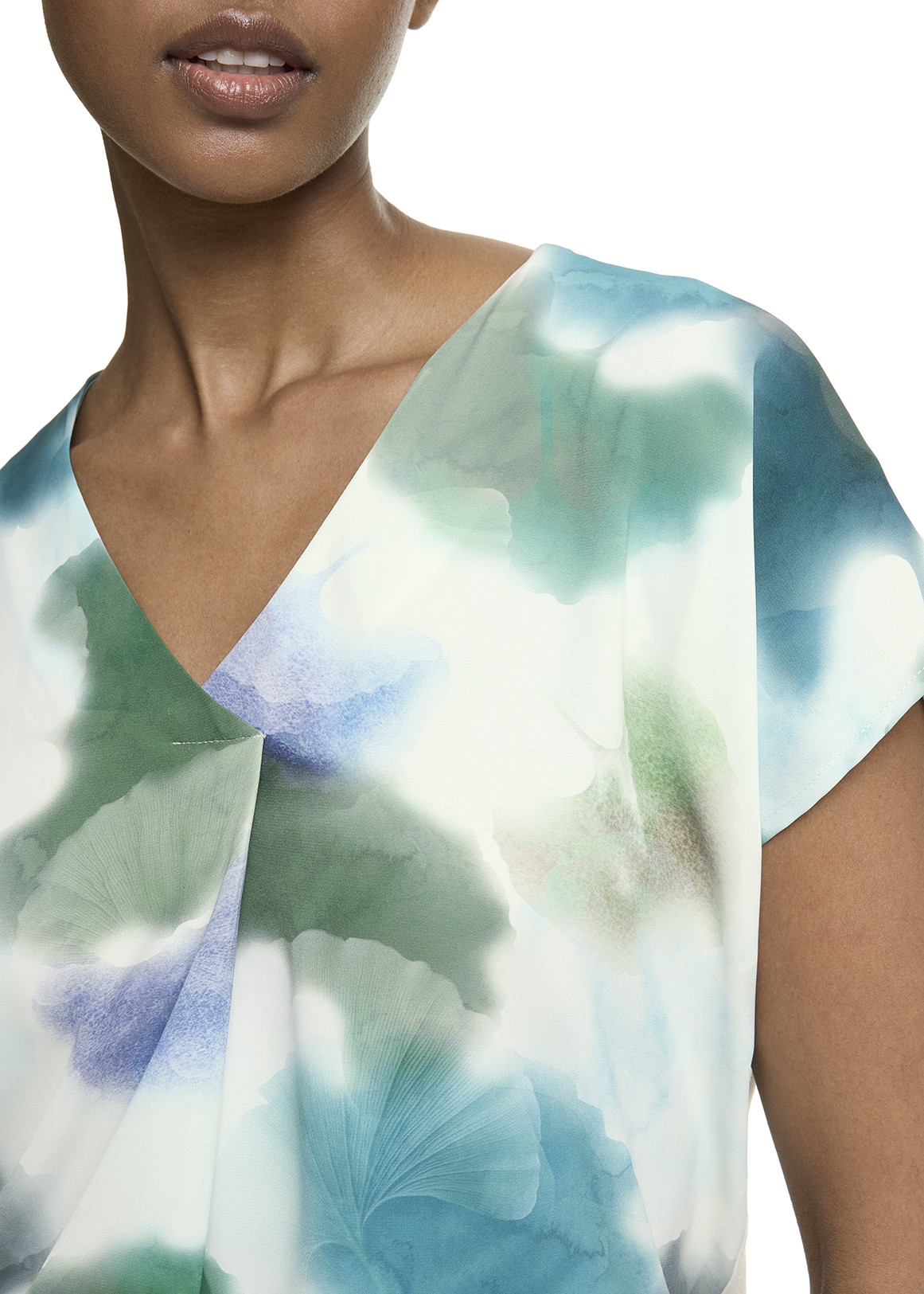 Pleat V-neck Top | Woolworths.co.za
