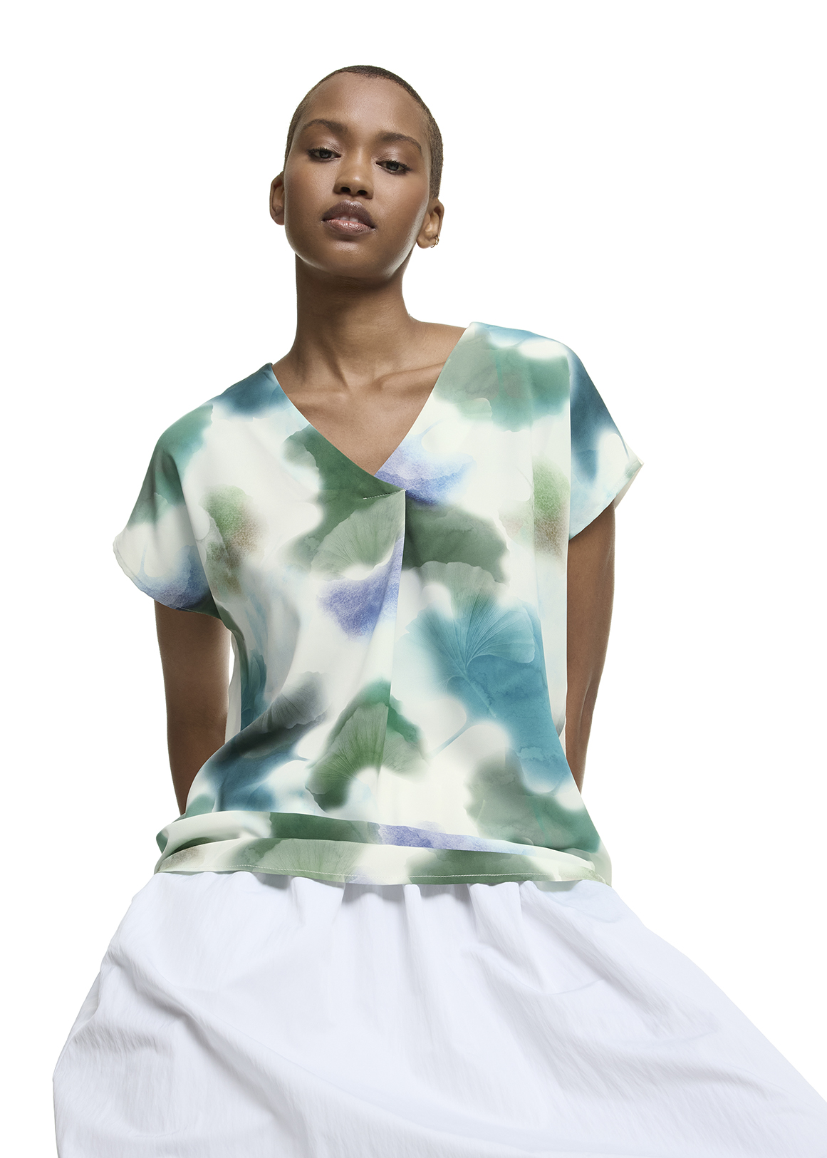 Pleat V-neck Top | Woolworths.co.za