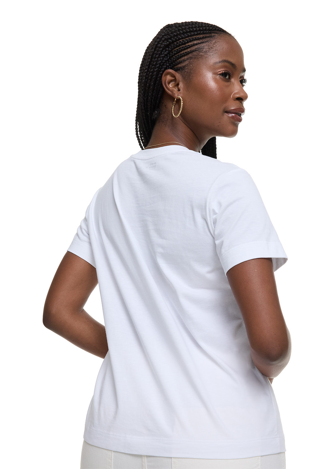 Sardina Roll-up Sleeve Viscose Blend T-shirt | Woolworths.co.za