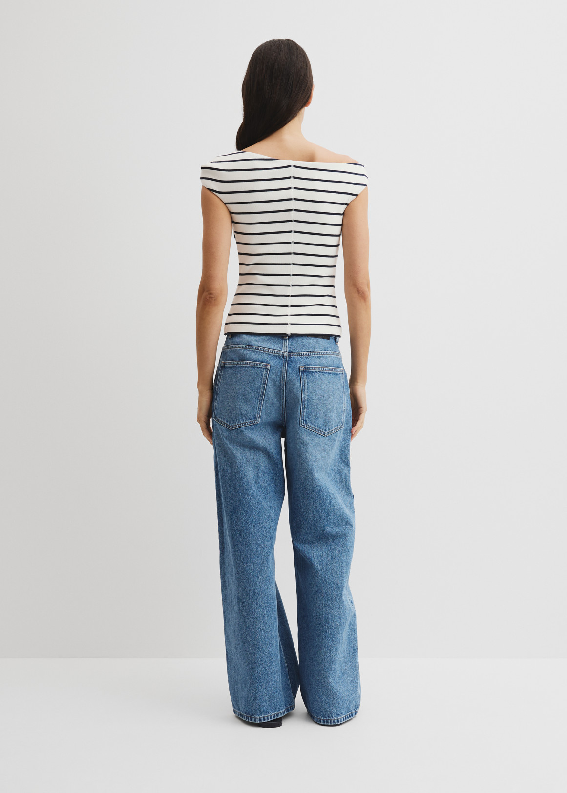 Stripe Twist Shoulder Top | Woolworths.co.za