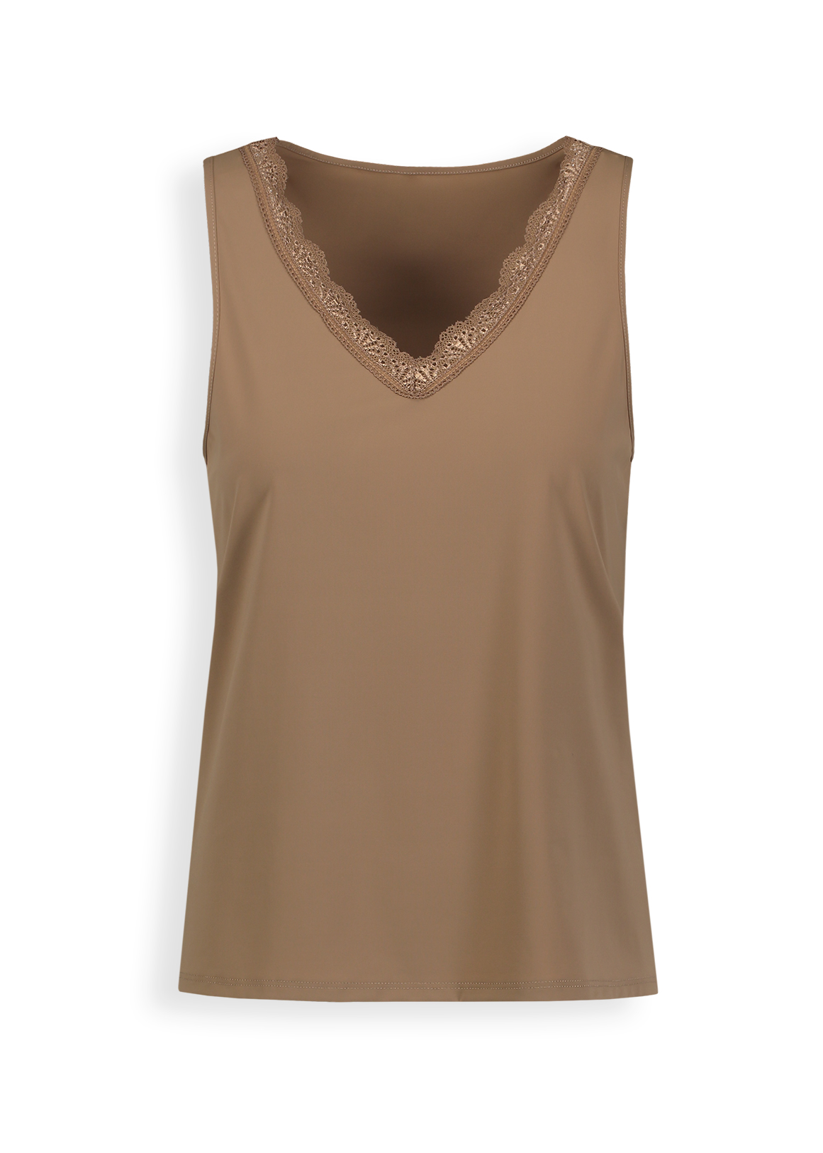 Lace Trim Sleeveless V-neck Camisole | Woolworths.co.za