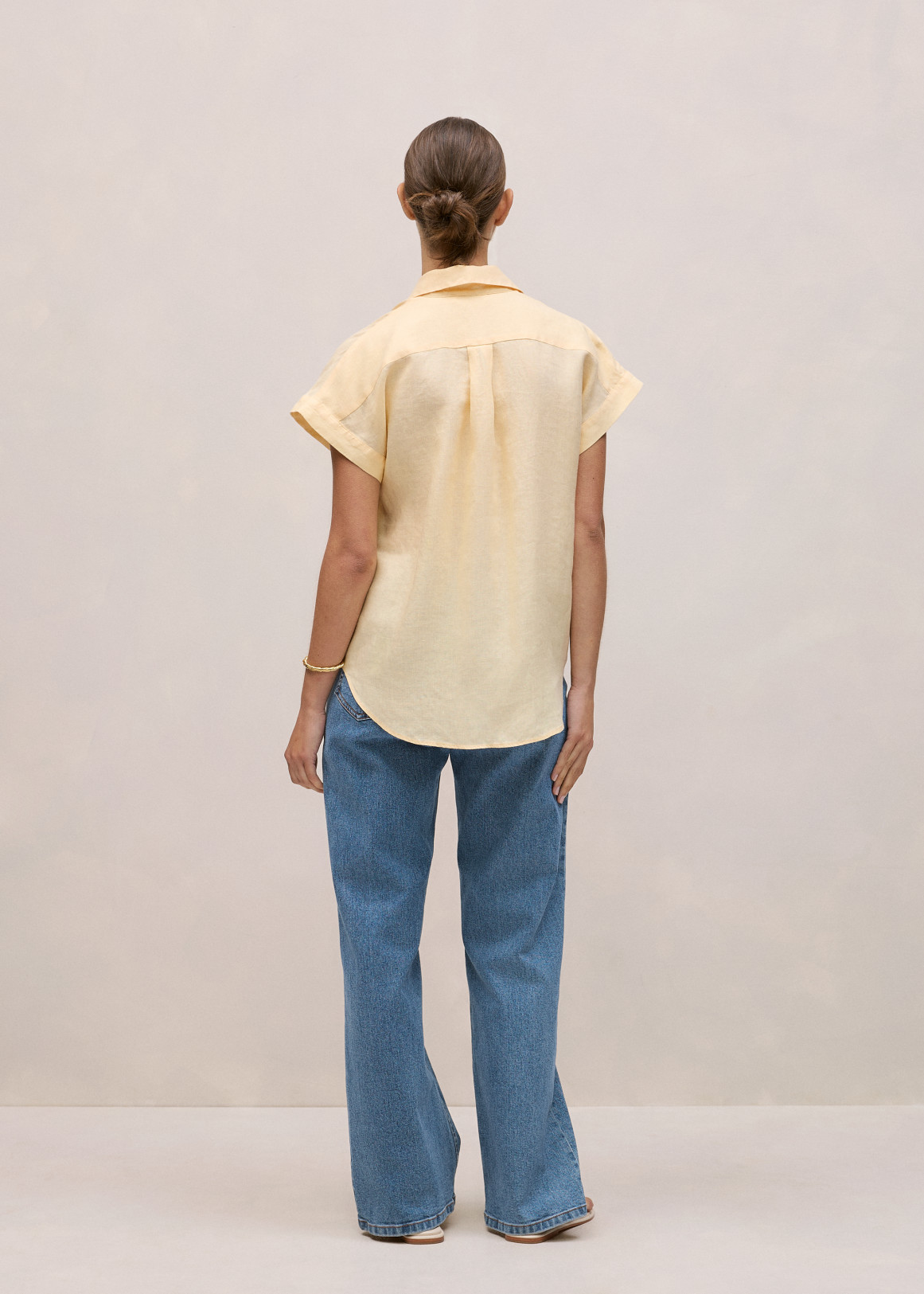 Linen Relaxed Cap Sleeve Shirt | Woolworths.co.za