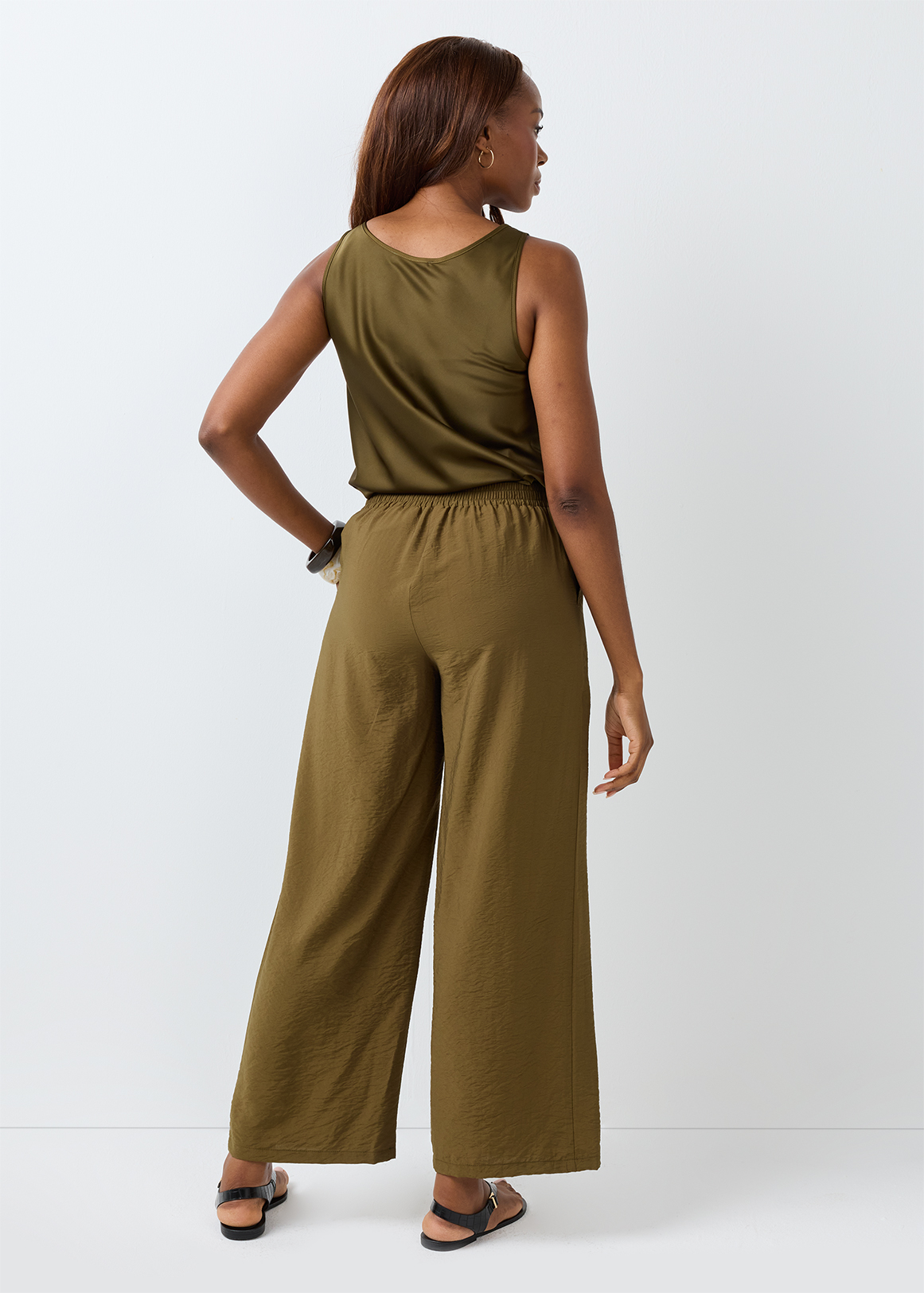 Textured Wide Leg Pants | Woolworths.co.za