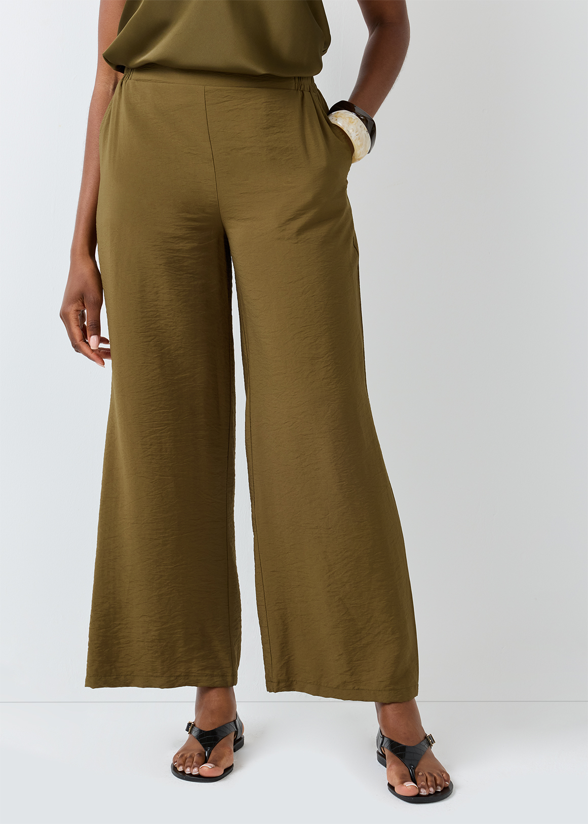 Textured Wide Leg Pants | Woolworths.co.za