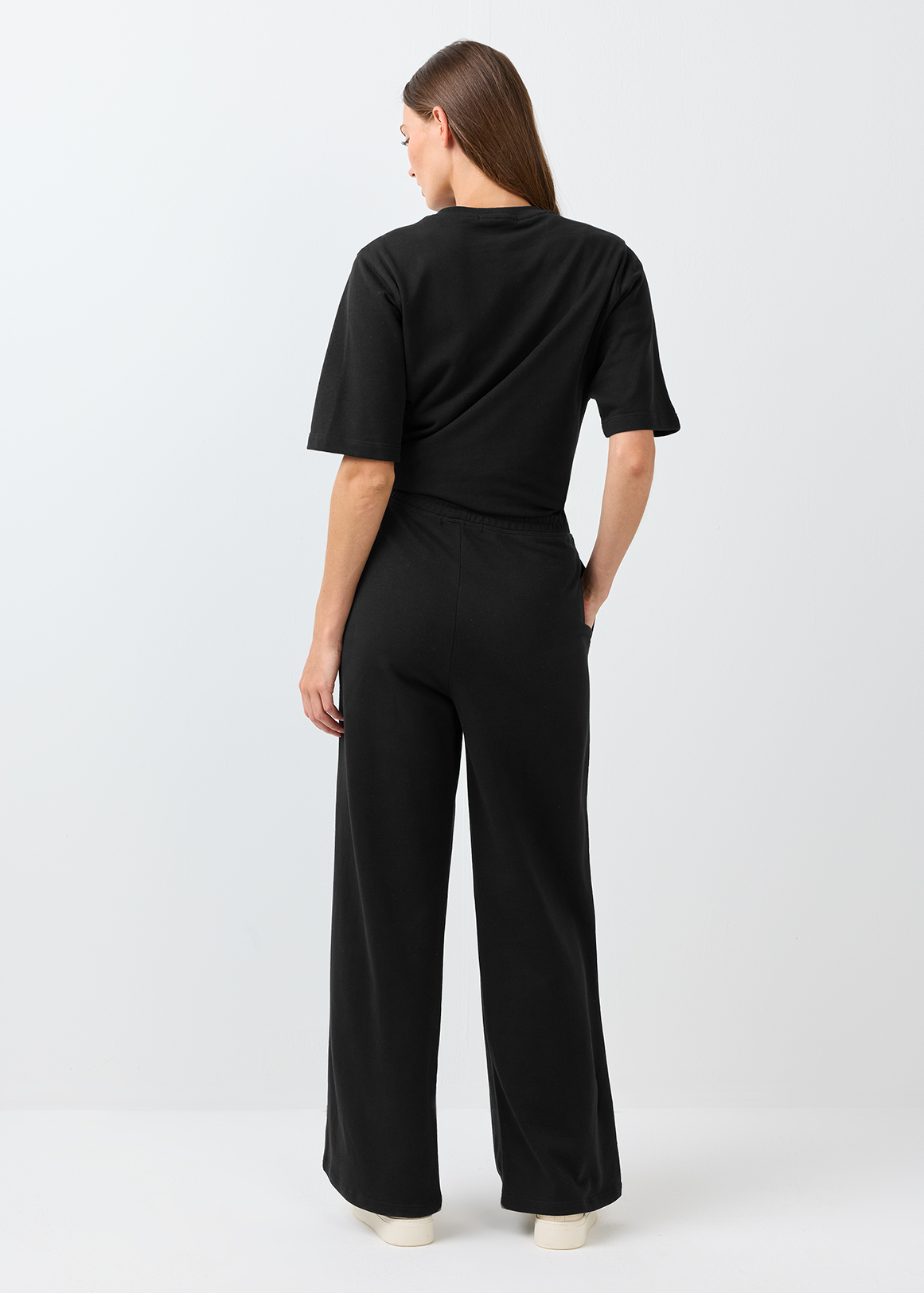 Pintuck Cotton Wide Leg Track Pants | Woolworths.co.za