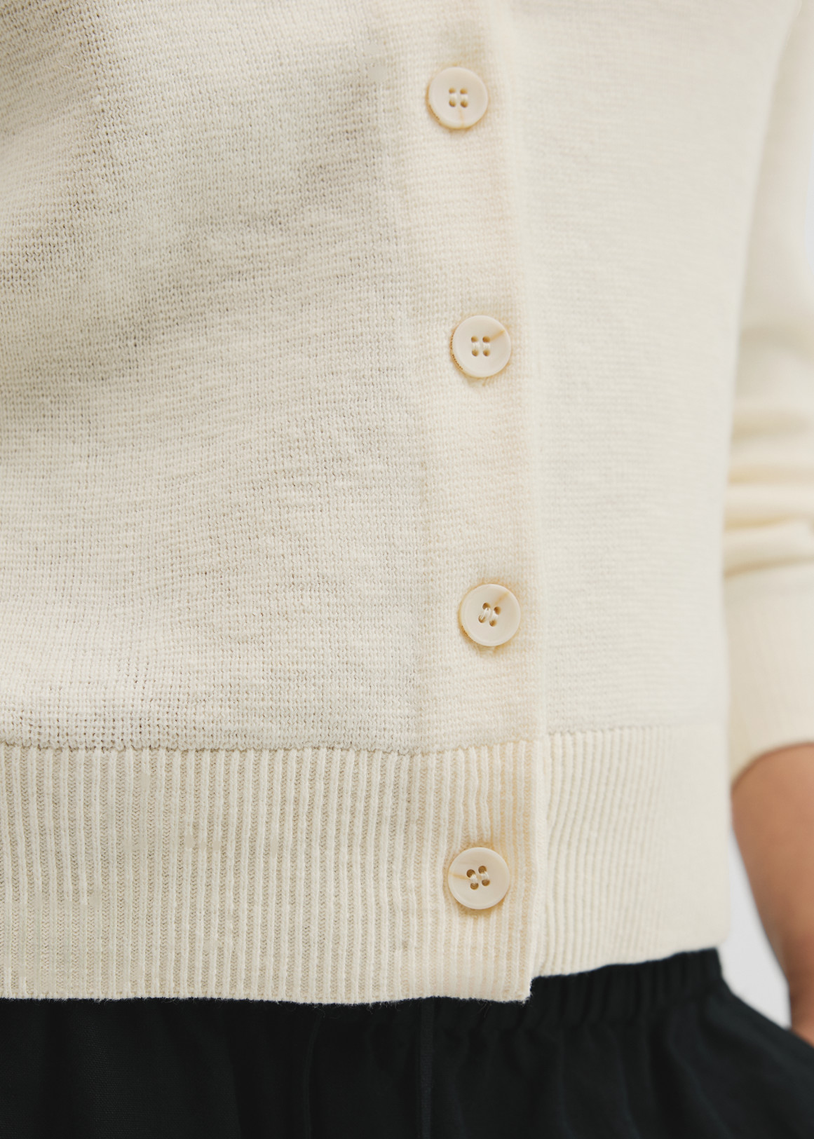 Organically Grown Cotton Linen Blend Knit Cardigan | Woolworths.co.za