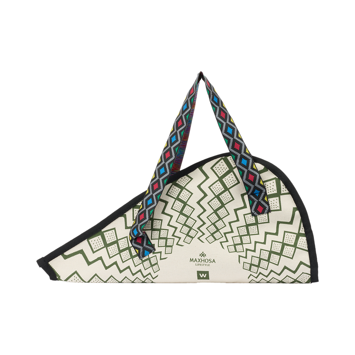 Our Best Ever Maxhosa Green Flower Carrier Bag | Woolworths.co.za