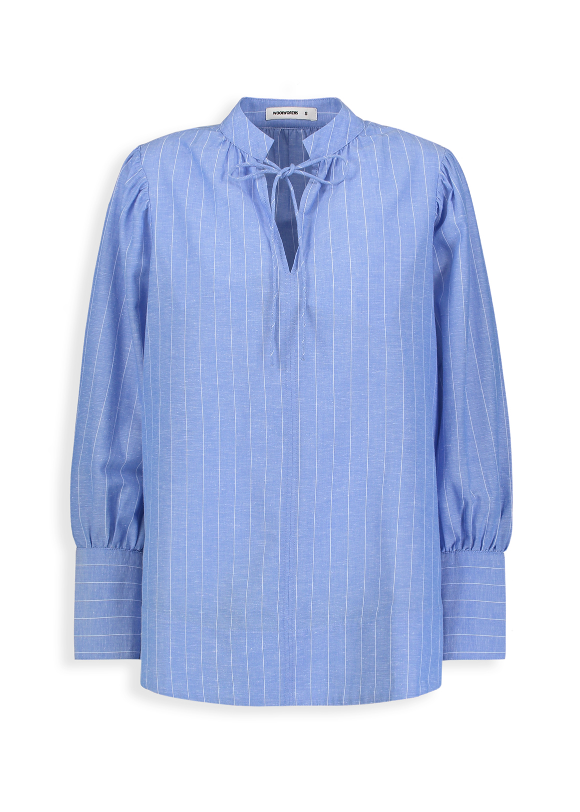 【cteloplanテーロプラン thorfinnchina blouse Frill Tie Neck Balloon Sleeve Blouse | Woolworths.co.za