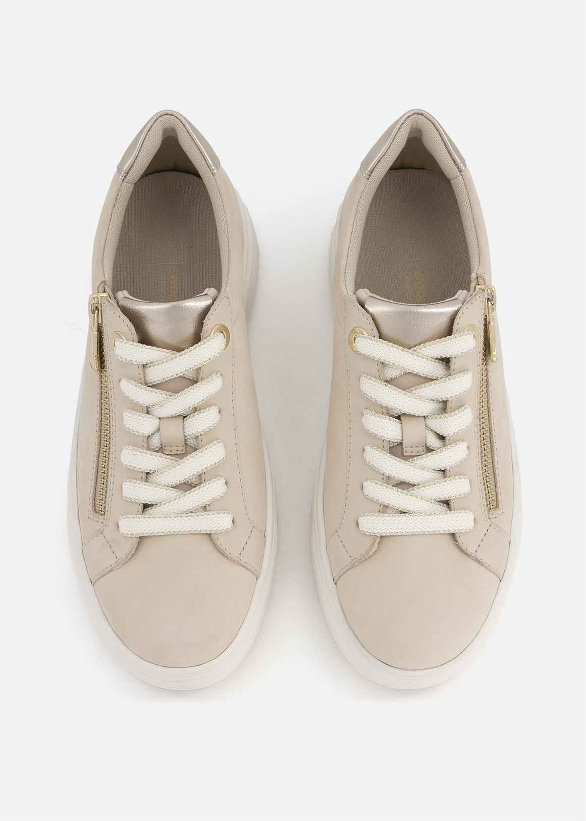 Zip Detail Leather Platform Sneakers | Woolworths.co.za