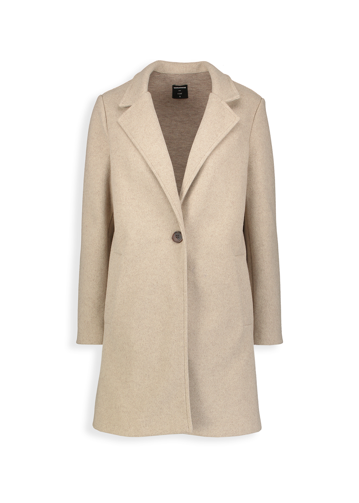 Mid Length Melton Coat | Woolworths.co.za
