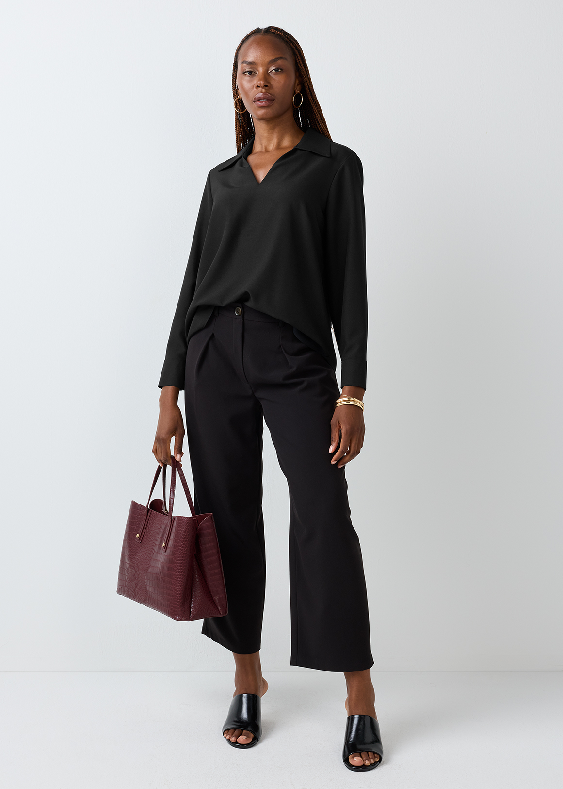 Split Neck Crepe Tunic | Woolworths.co.za