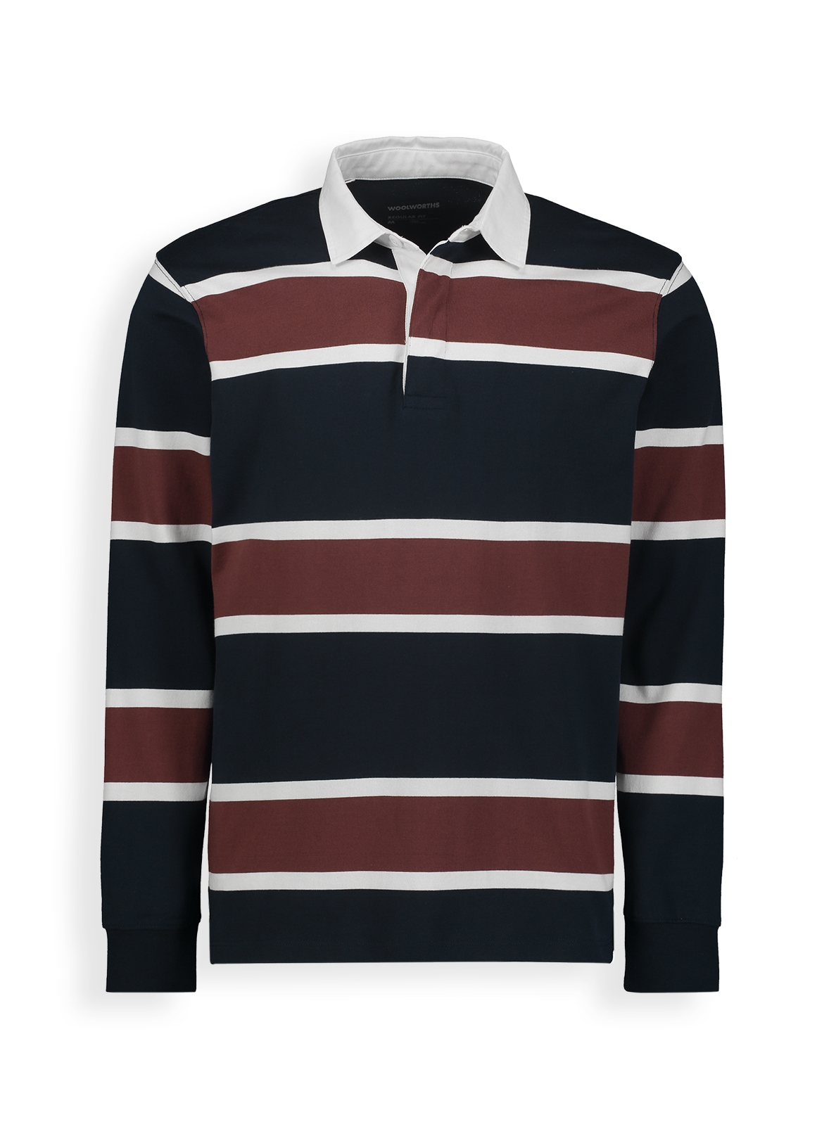Striped Cotton Rugby Golfer | Woolworths.co.za