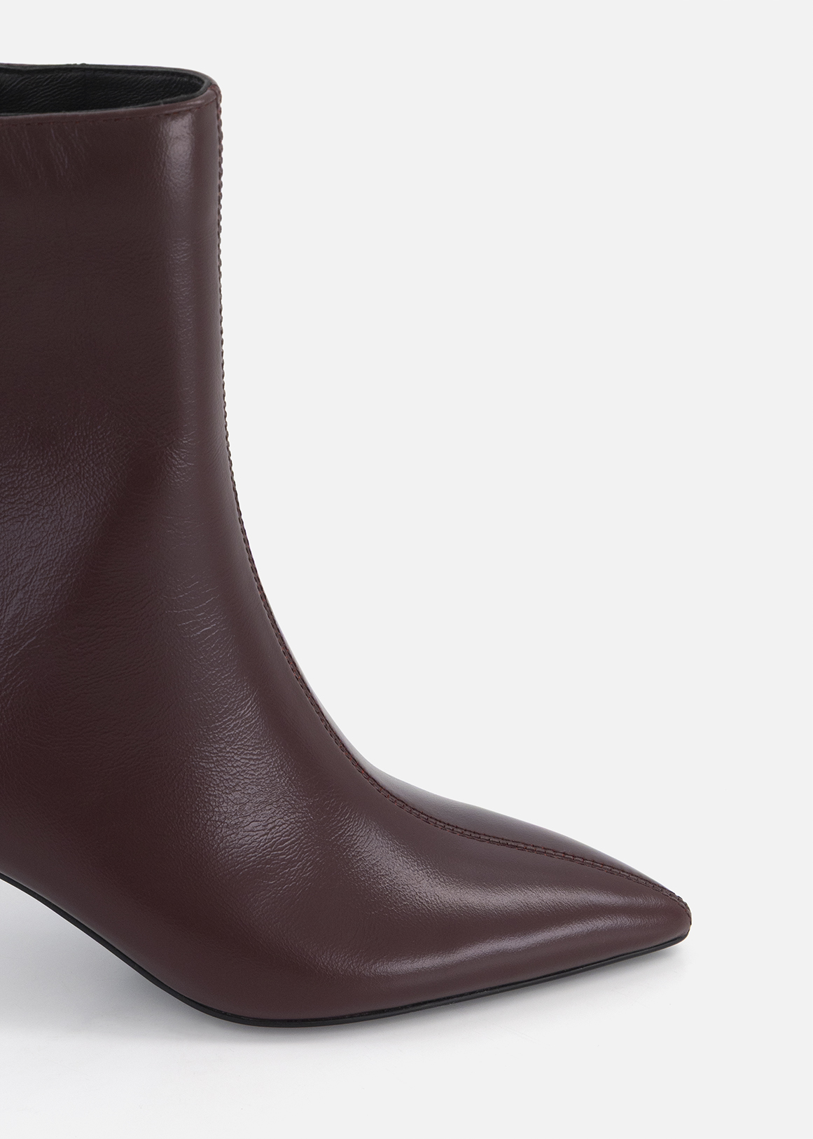 Pointy Side Zip Leather Ankle Boots | Woolworths.co.za