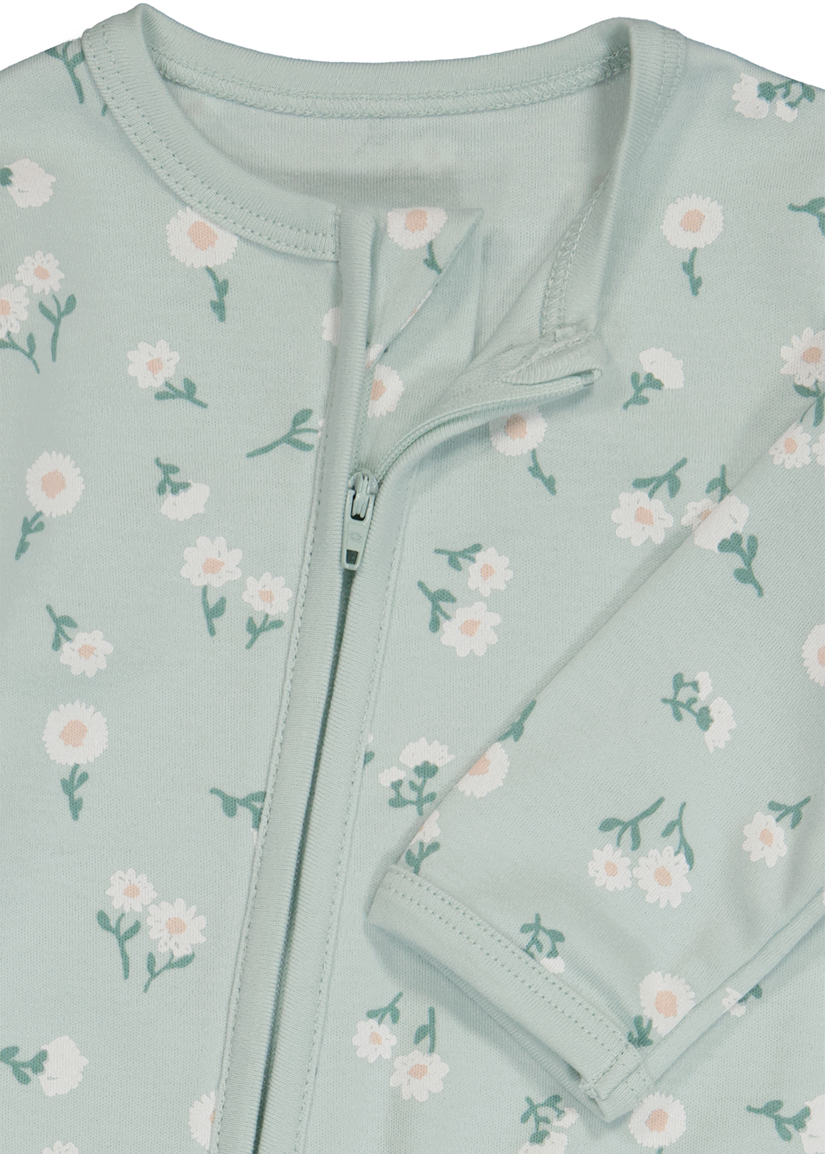 Ditsy Floral Organic Cotton Zip Sleepsuit | Woolworths.co.za