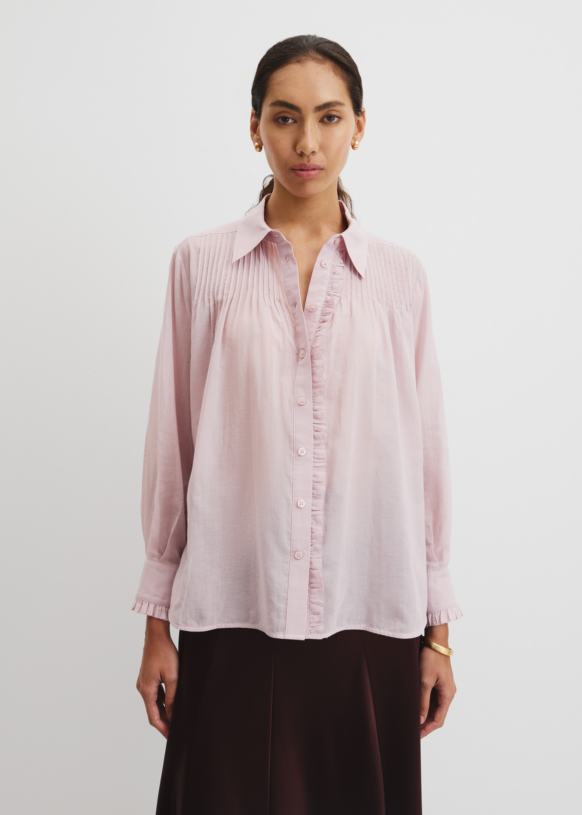 Soft Ruffle Blouse | Woolworths.co.za