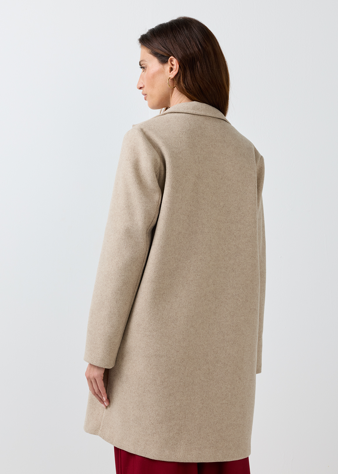 Mid Length Melton Coat | Woolworths.co.za