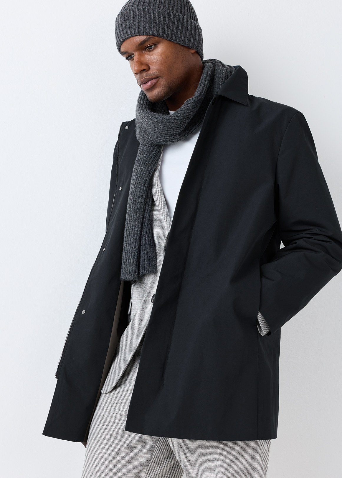 Tailored Fit Cotton Blend Mac Jacket | Woolworths.co.za