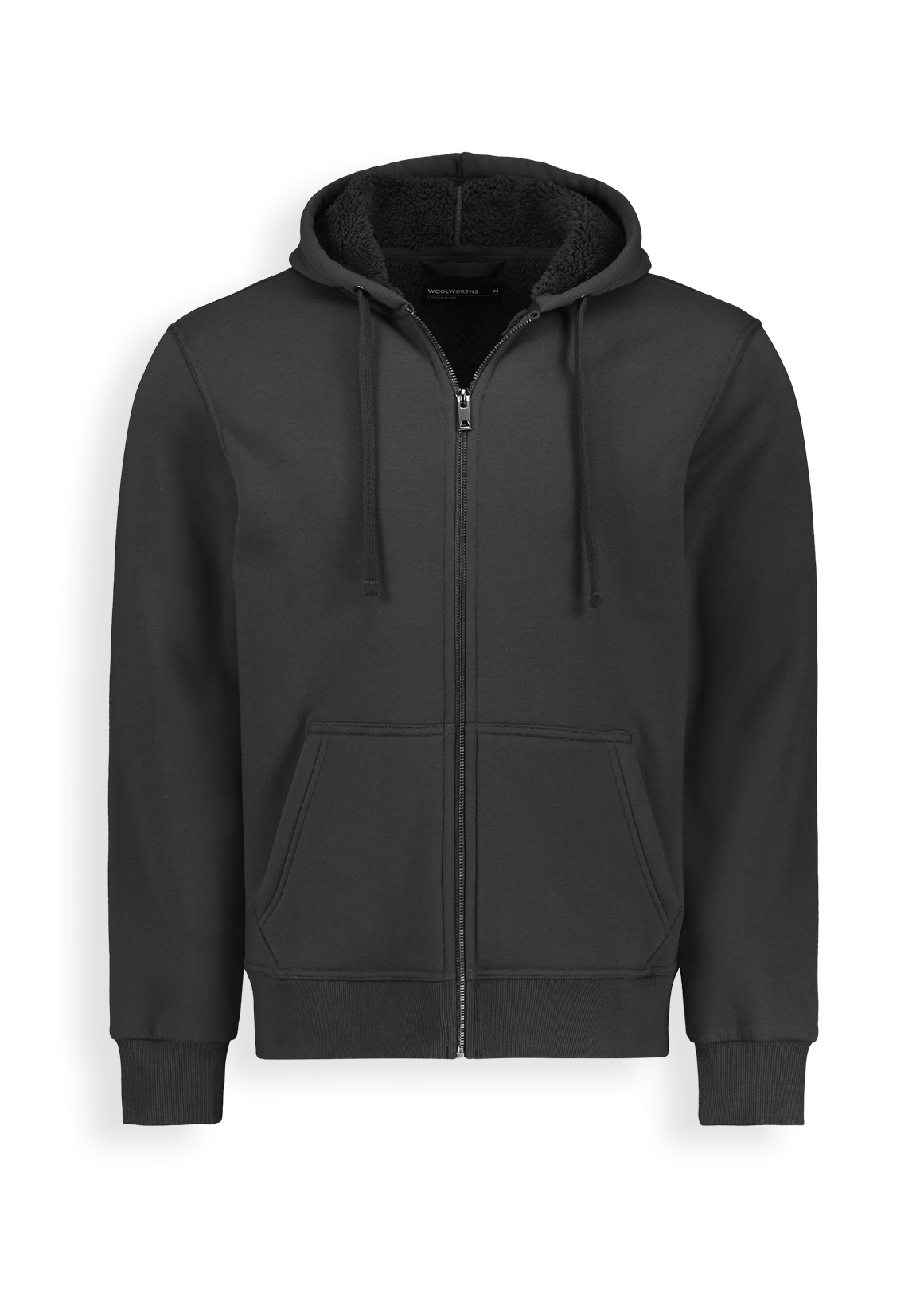 Zip-up Sherpa Lined Fleece Hoodie | Woolworths.co.za