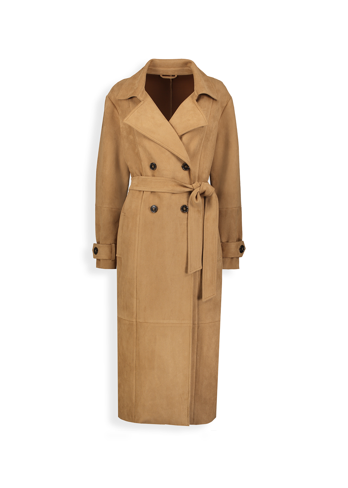 Belted Faux Suede Trench Coat | Woolworths.co.za