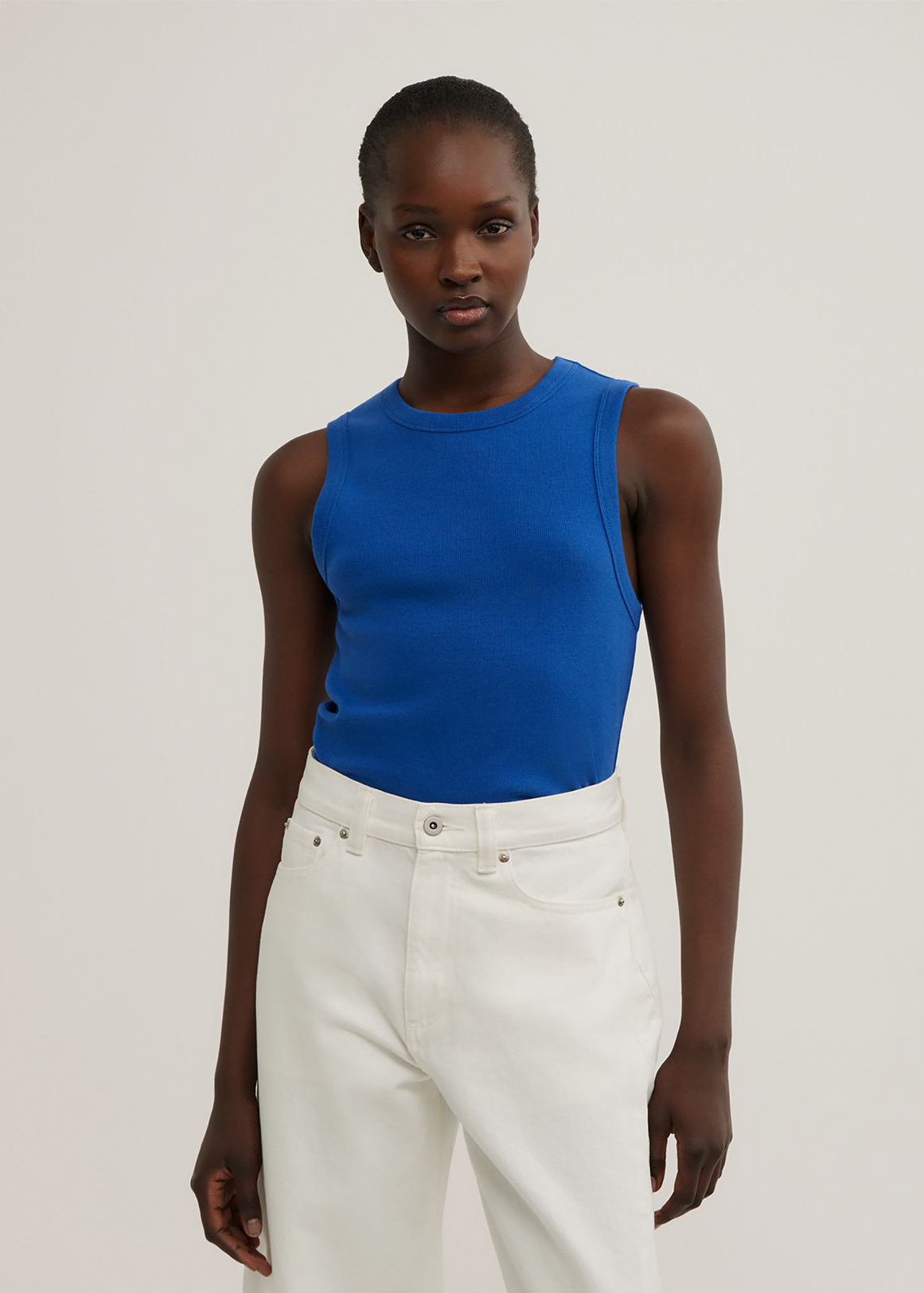 Crew Rib Tank Top | Woolworths.co.za