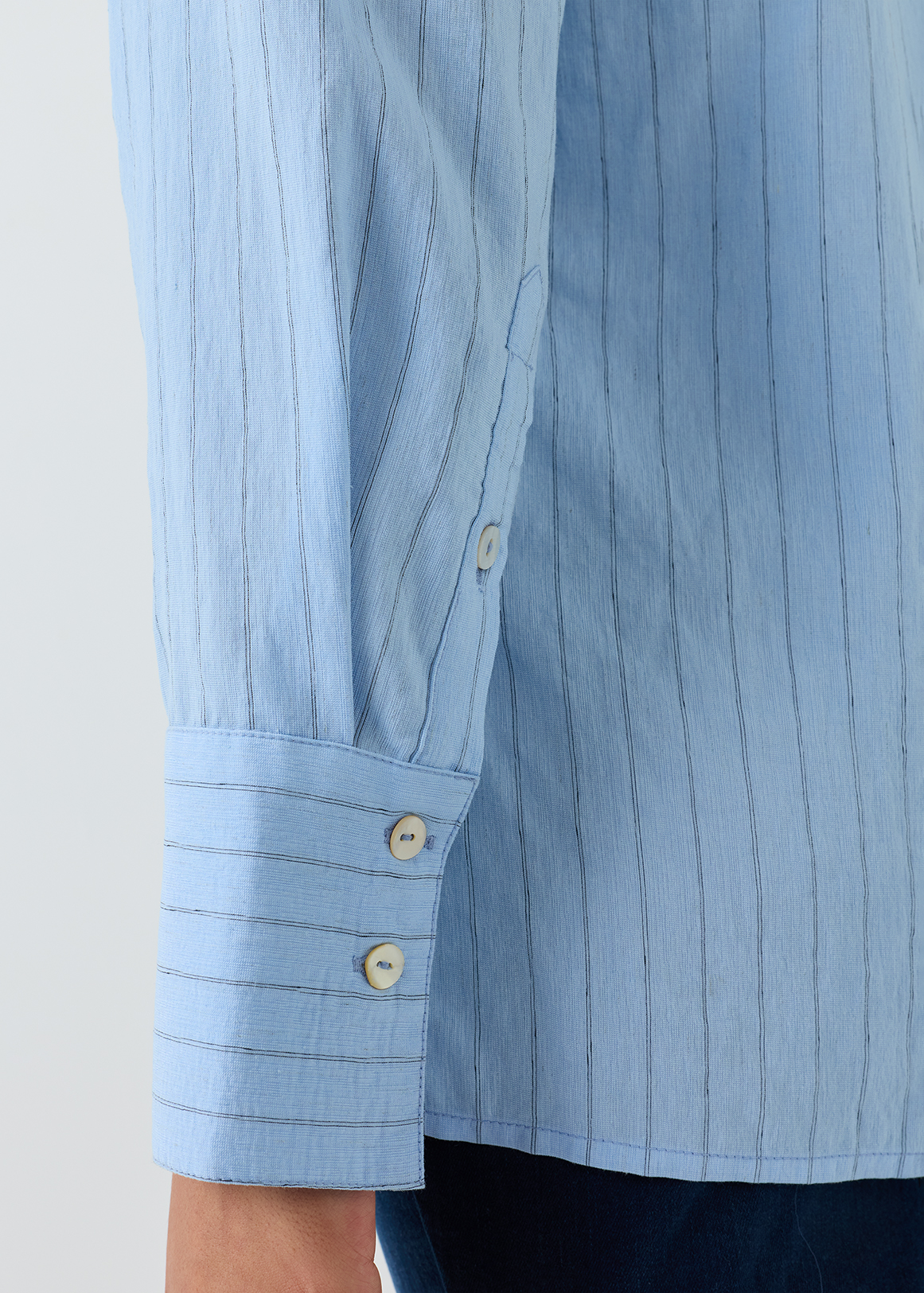 Striped Lyocell Blend Shirt | Woolworths.co.za