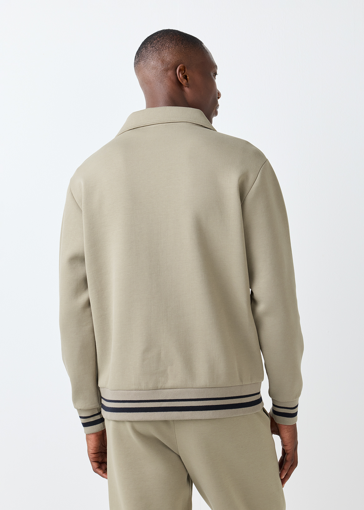 Quarter Zip Interlock Fleece Sweatshirt | Woolworths.co.za