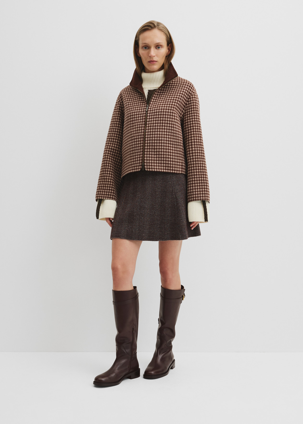 Zip Through Check Jacket | Woolworths.co.za