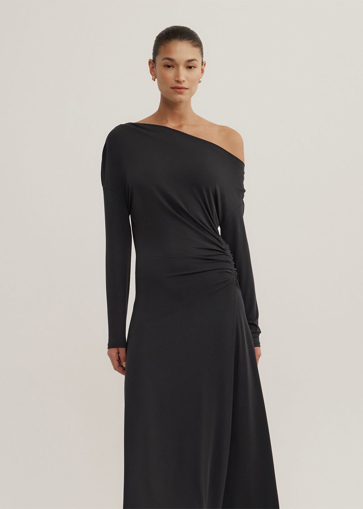 Long Sleeve Off Shoulder Dress | Woolworths.co.za