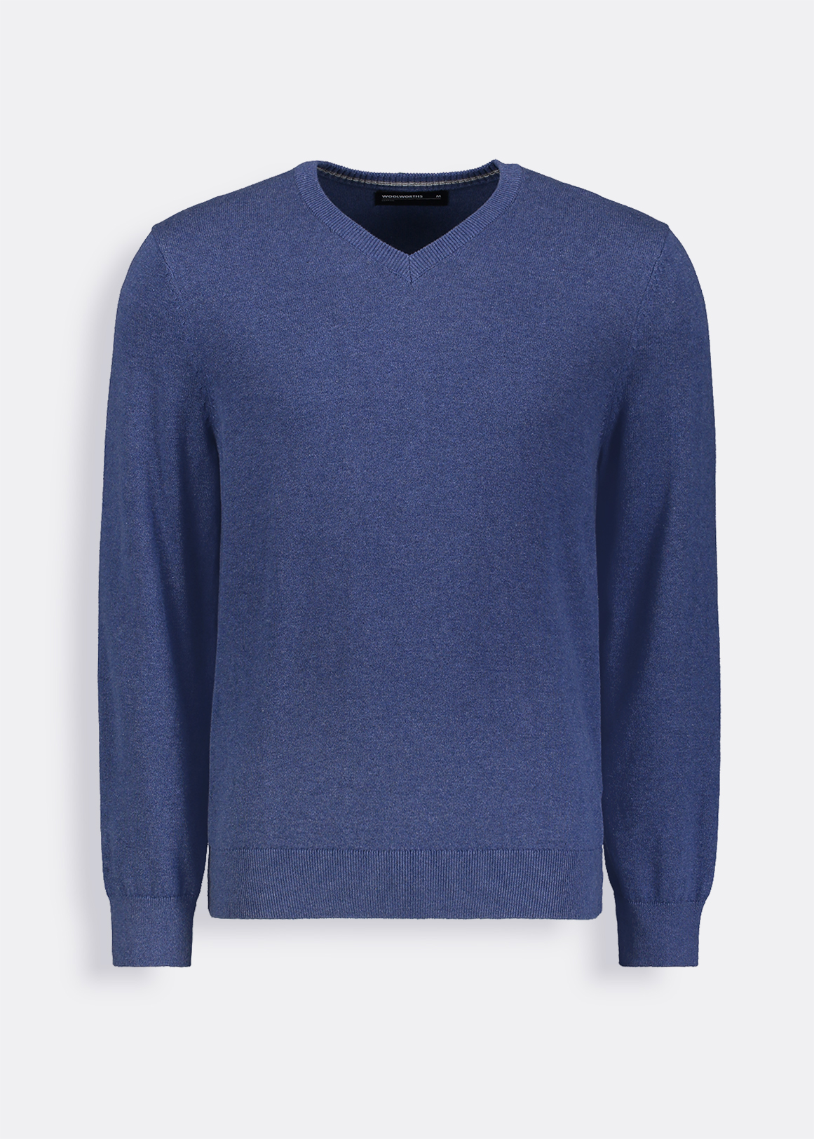 V-neck Cotton Knit Pullover | Woolworths.co.za