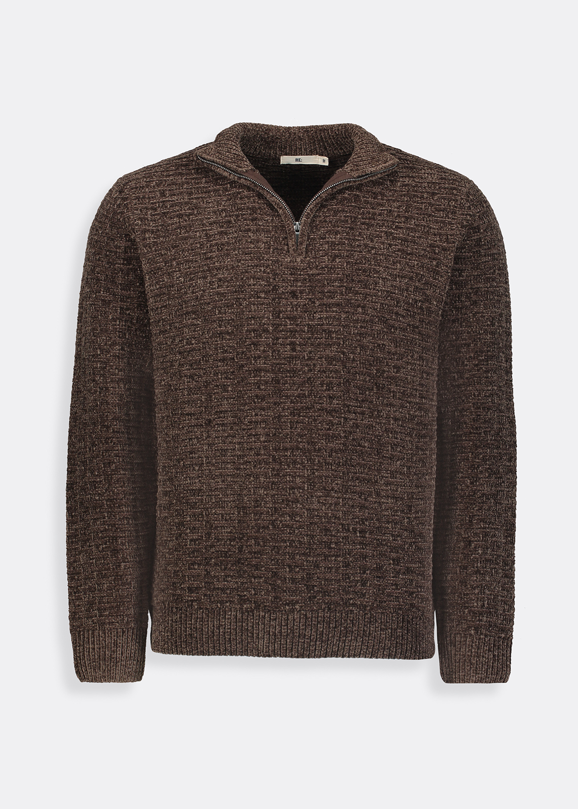 Textured Funnel Neck Quarter Zip Jumper | Woolworths.co.za