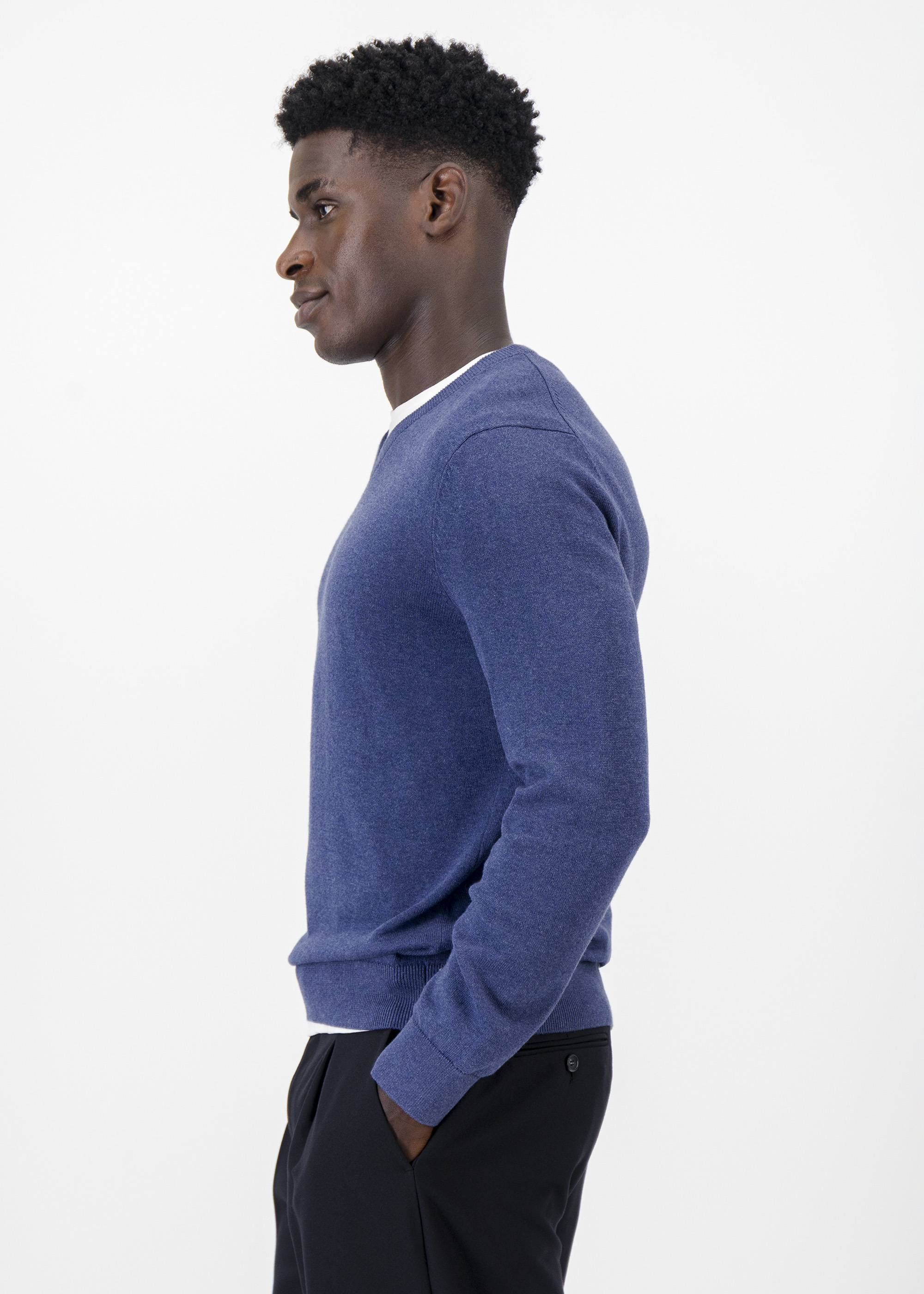 V-neck Cotton Knit Pullover | Woolworths.co.za
