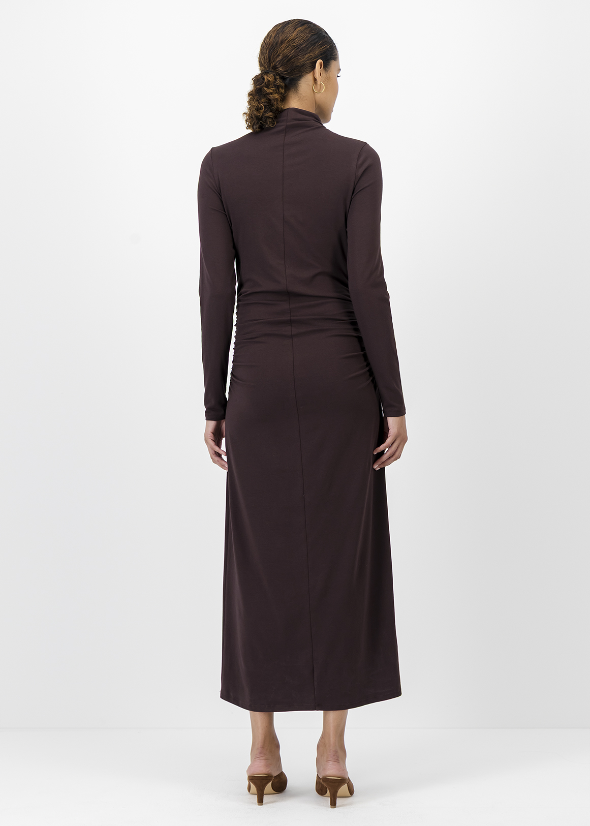High Neck Modal Blend Midi Column Dress | Woolworths.co.za