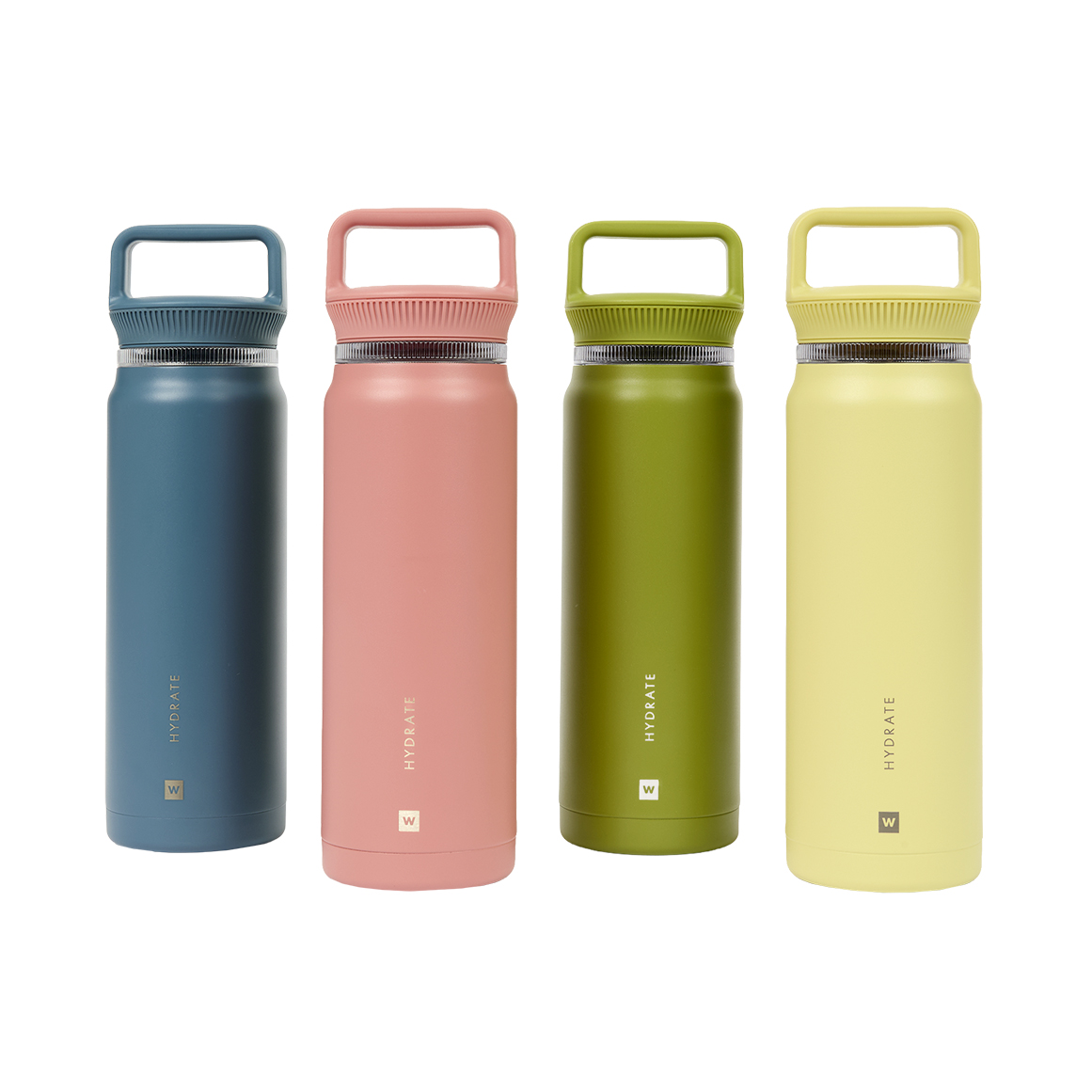 W.Hydrate Everette Green Stainless Steel Bottle 946 ml