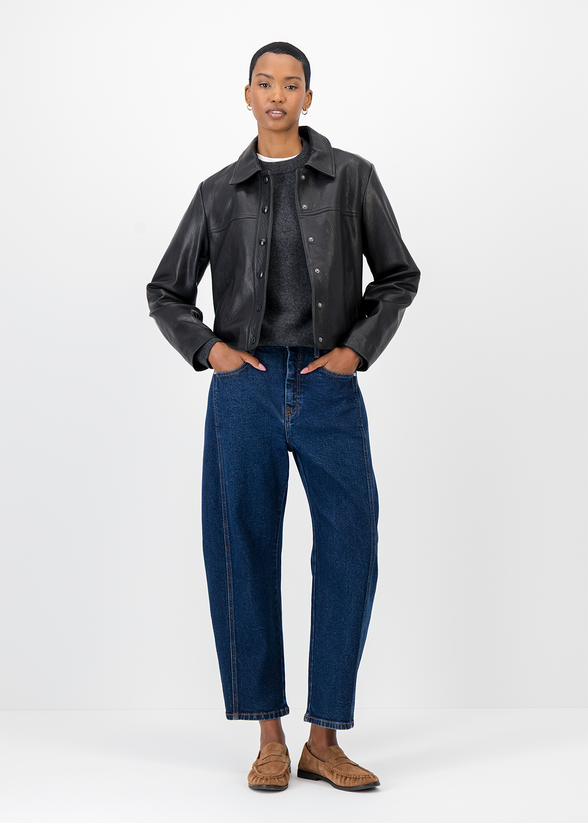 ジャケット・アウター 90s   jeans leather jacket Leather Jacket | Woolworths.co.za